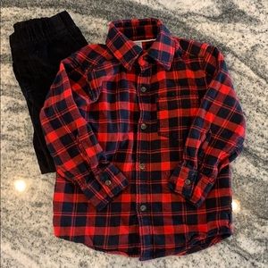 Two piece toddler boy Carters set